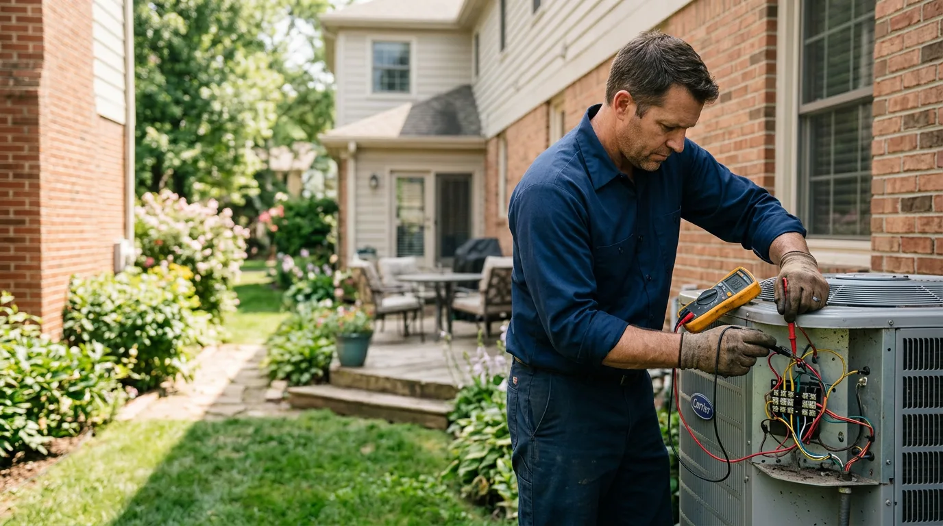 HVAC technician working near The Plains, VA